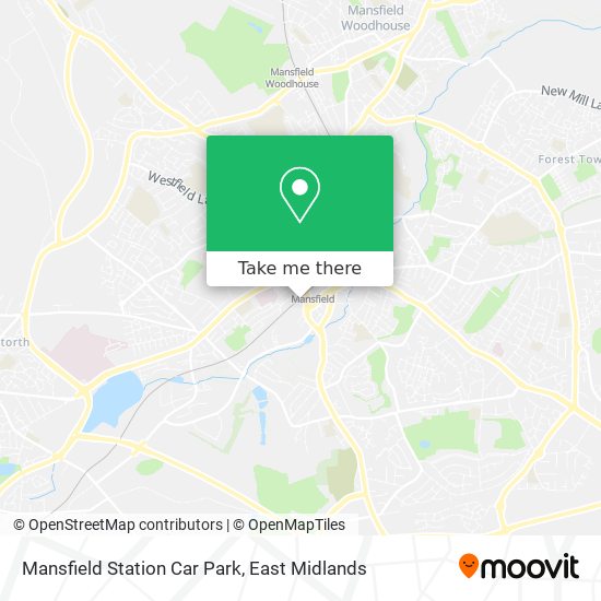 Mansfield Station Car Park map