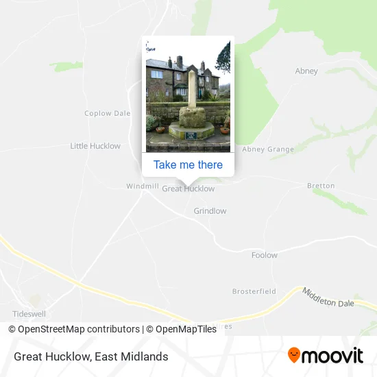 Great Hucklow map