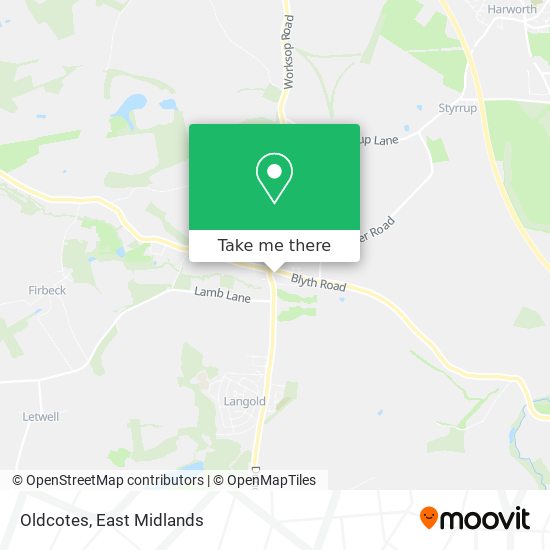 Oldcotes map