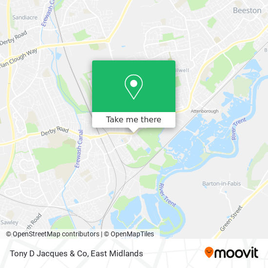 Tony D Jacques & Co map