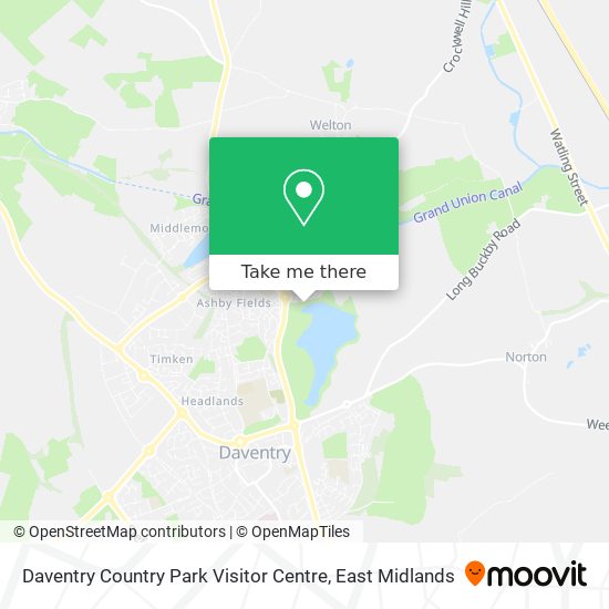 Daventry Country Park Visitor Centre map