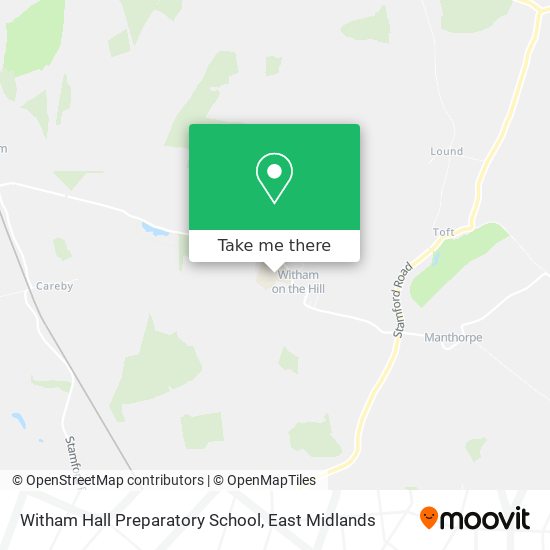 Witham Hall Preparatory School map