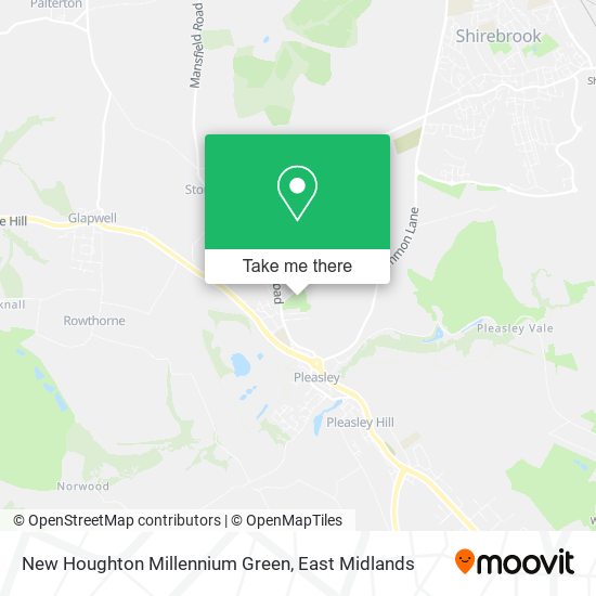 New Houghton Millennium Green map