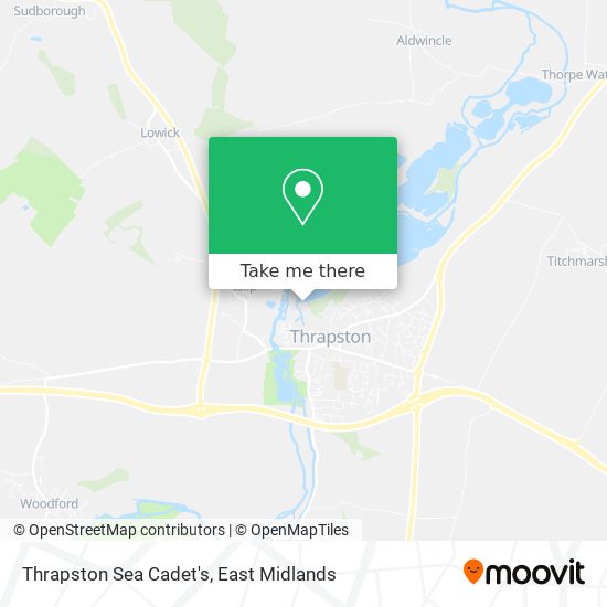 Thrapston Sea Cadet's map
