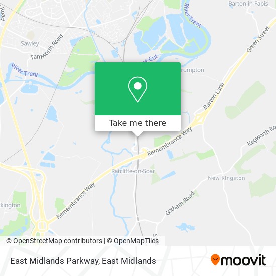 East Midlands Parkway map