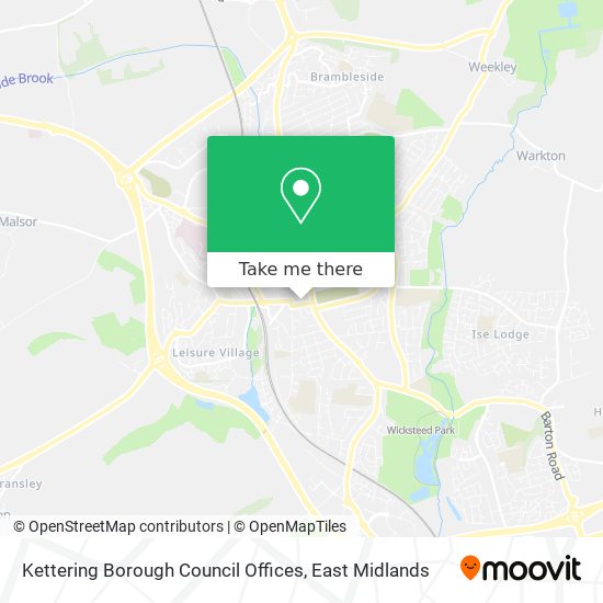 Kettering Borough Council Offices map