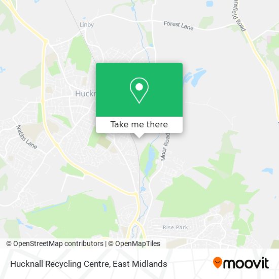Hucknall Recycling Centre map