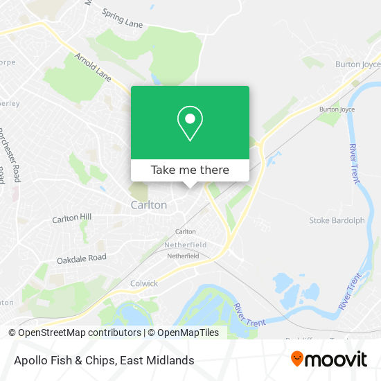 Apollo Fish & Chips map