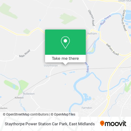Staythorpe Power Station Car Park map