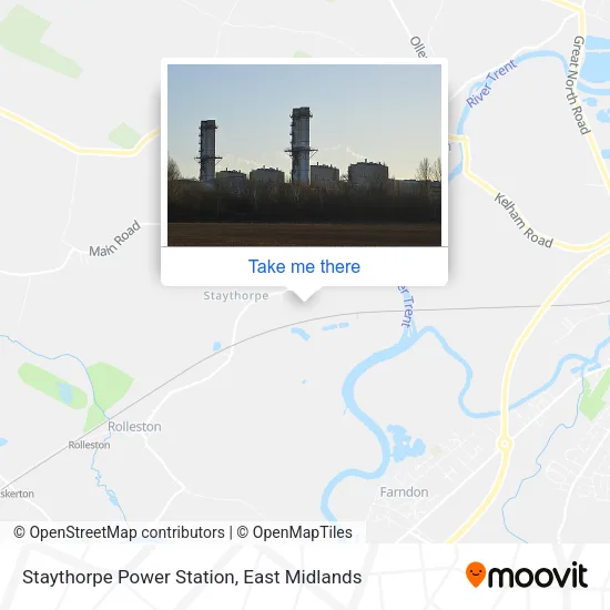 Staythorpe Power Station map