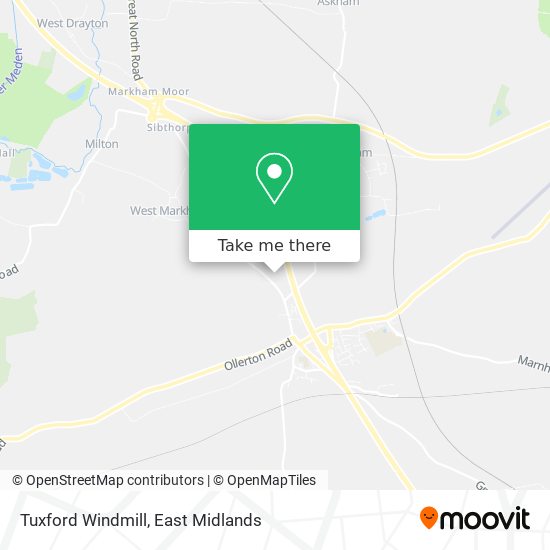 Tuxford Windmill map
