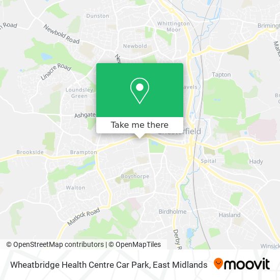 Wheatbridge Health Centre Car Park map