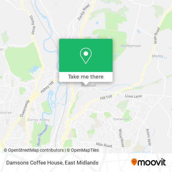 Damsons Coffee House map