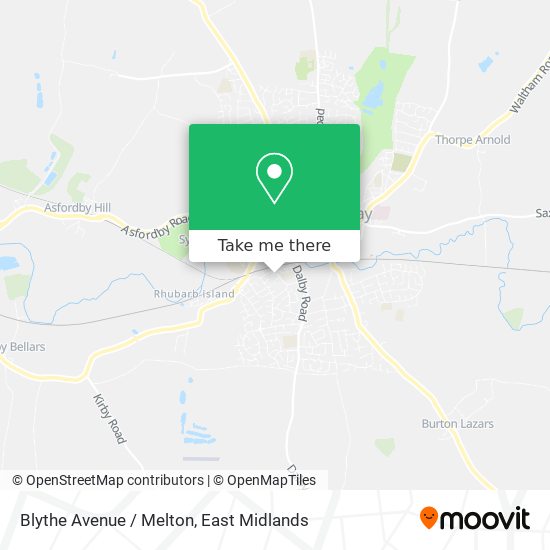 Blythe Avenue / Melton map