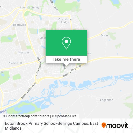 Ecton Brook Primary School-Bellinge Campus map