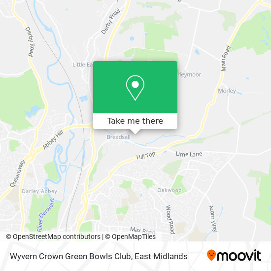 Wyvern Crown Green Bowls Club map