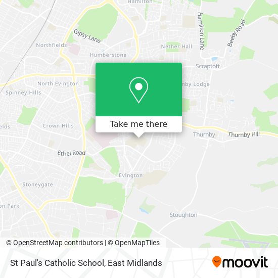 St Paul's Catholic School map