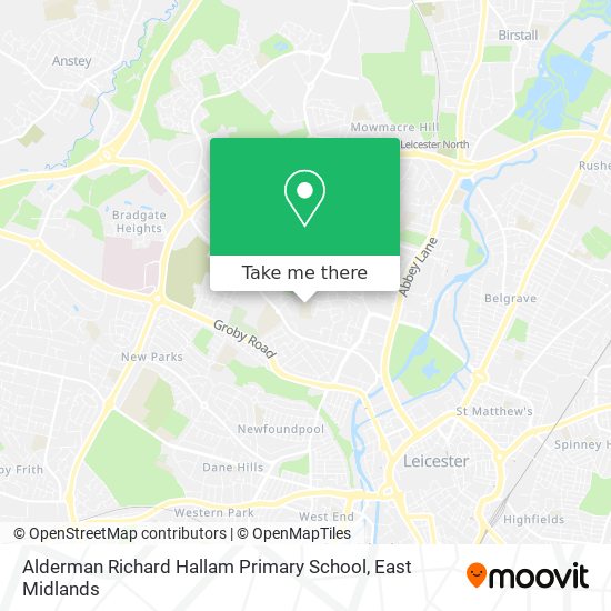 Alderman Richard Hallam Primary School map