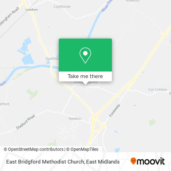 East Bridgford Methodist Church map