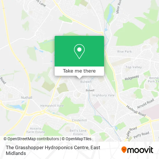 The Grasshopper Hydroponics Centre map