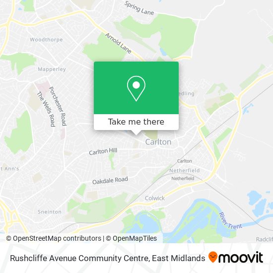 Rushcliffe Avenue Community Centre map