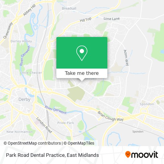 Park Road Dental Practice map