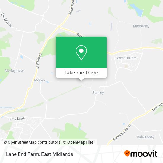 Lane End Farm map