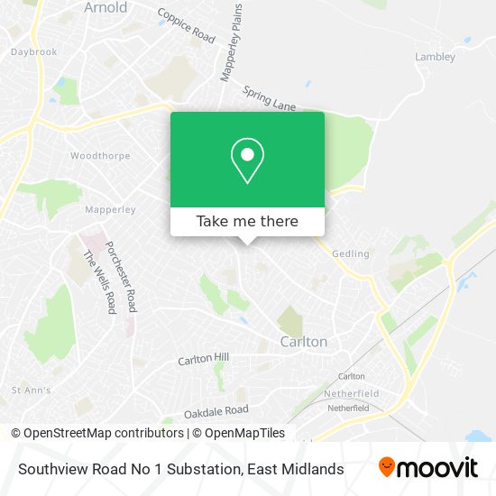 Southview Road No 1 Substation map