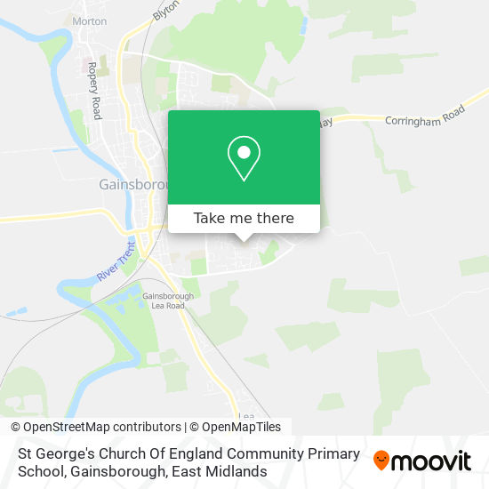 St George's Church Of England Community Primary School, Gainsborough map