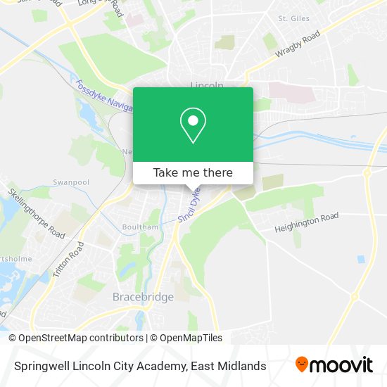Springwell Lincoln City Academy map