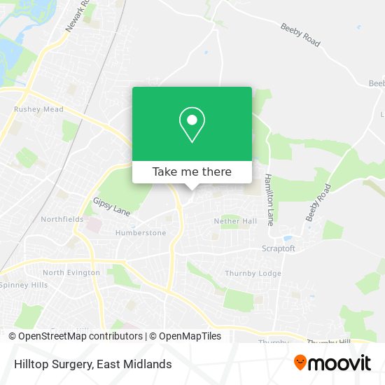 Hilltop Surgery map