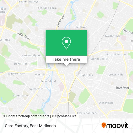 Card Factory map