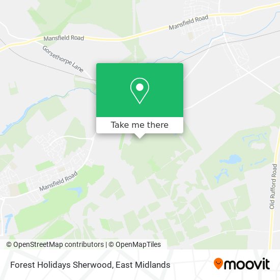 Forest Holidays Sherwood map