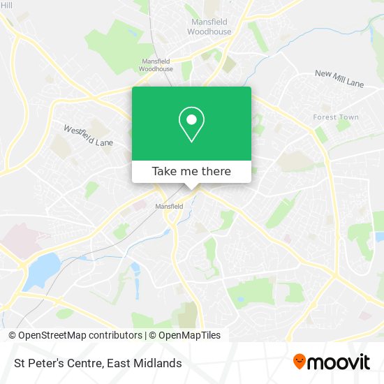 St Peter's Centre map