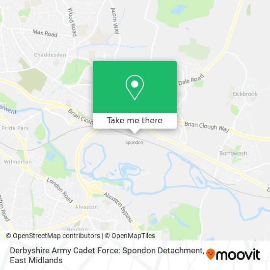 Derbyshire Army Cadet Force: Spondon Detachment map