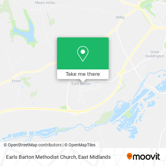 Earls Barton Methodist Church map