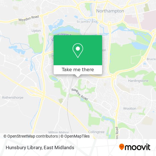 Hunsbury Library map