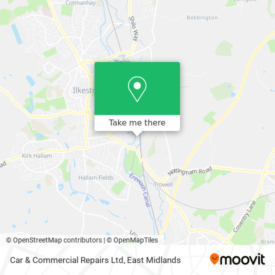 Car & Commercial Repairs Ltd map