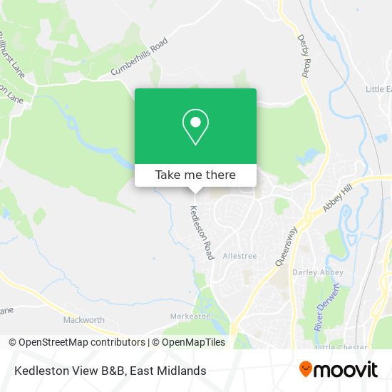 Kedleston View B&B map