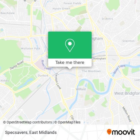 Specsavers map
