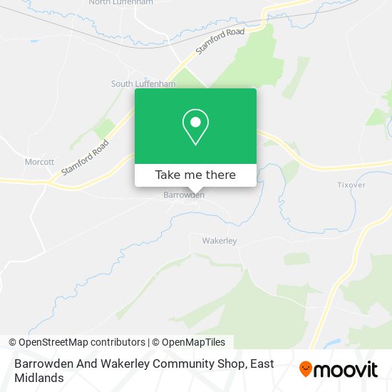 Barrowden And Wakerley Community Shop map