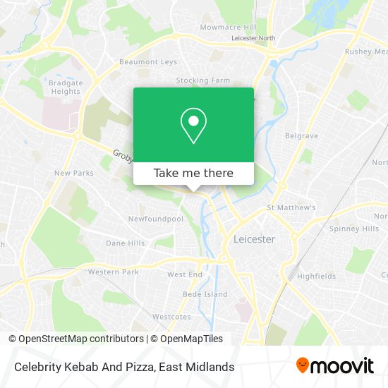 Celebrity Kebab And Pizza map