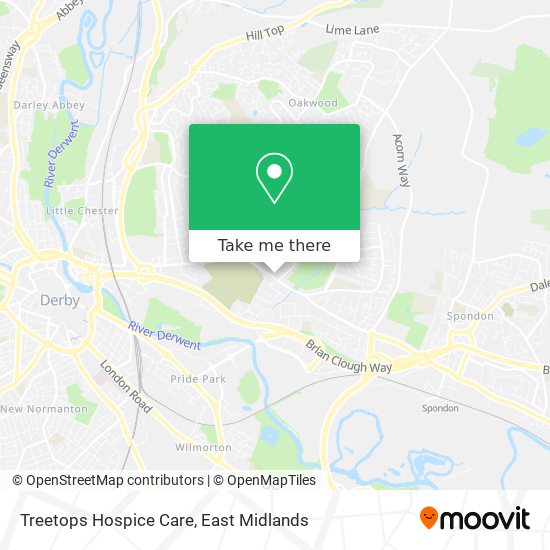 Treetops Hospice Care map