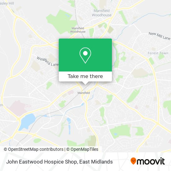 John Eastwood Hospice Shop map