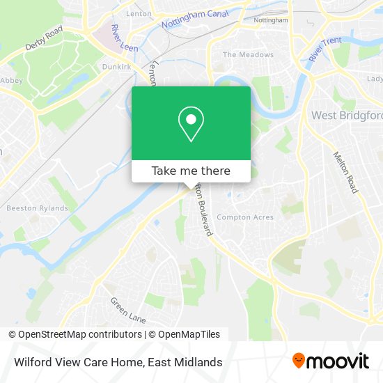 Wilford View Care Home map