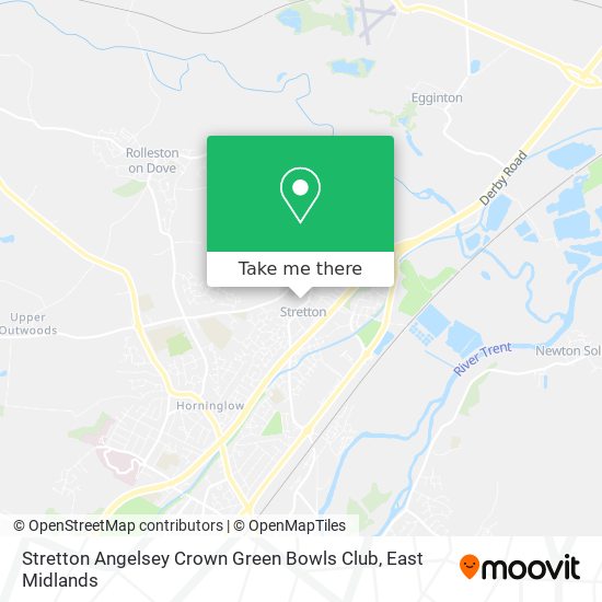 Stretton Angelsey Crown Green Bowls Club map