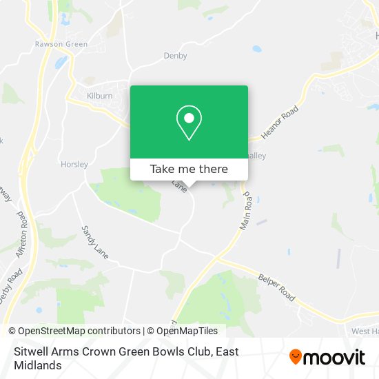 Sitwell Arms Crown Green Bowls Club map