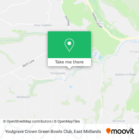 Youlgrave Crown Green Bowls Club map