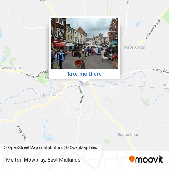 Melton Mowbray map