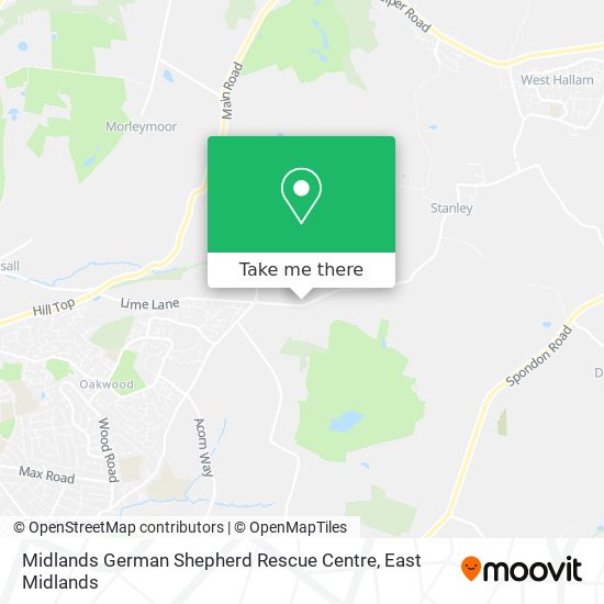 Midlands German Shepherd Rescue Centre map